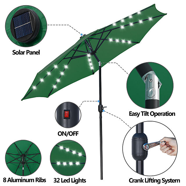 Solar Market Umbrella 
