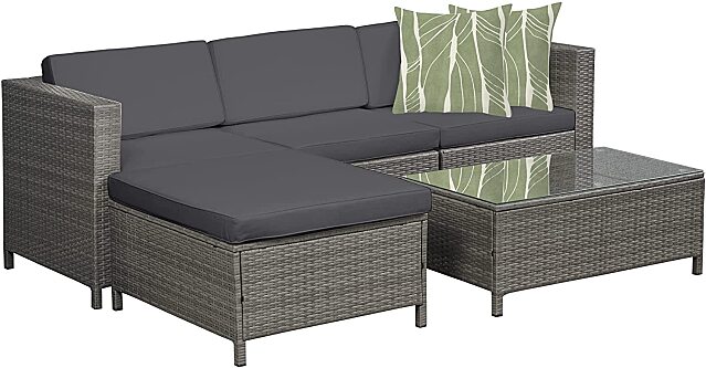 Modern Outdoor Patio Sectional Sofa